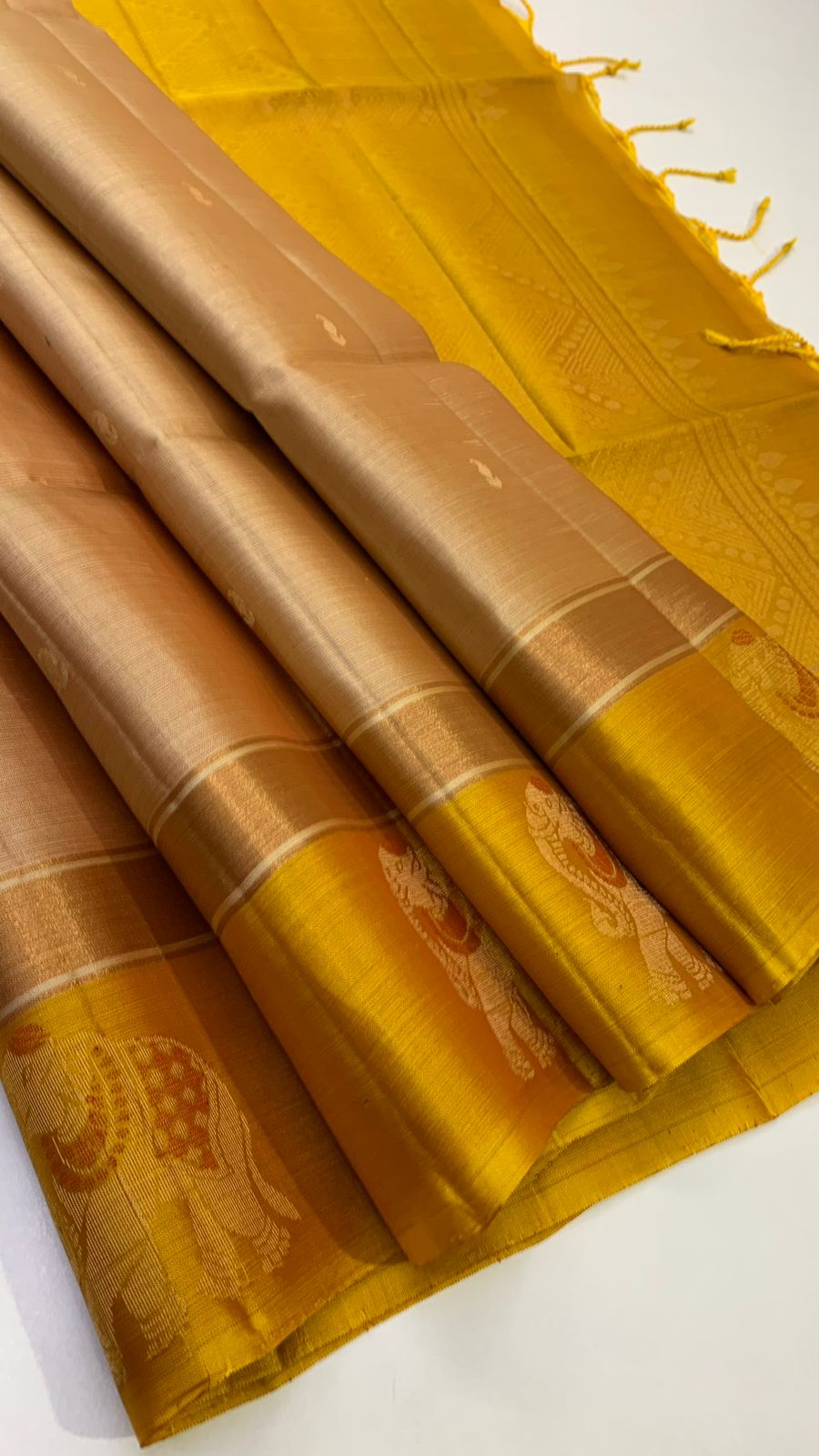 Pure Kanchi Handloom Soft  Double Warp Silk Sarees